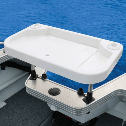 Extra Large Heavy Duty Bait & Fillet Table with Handle and Rod Holders