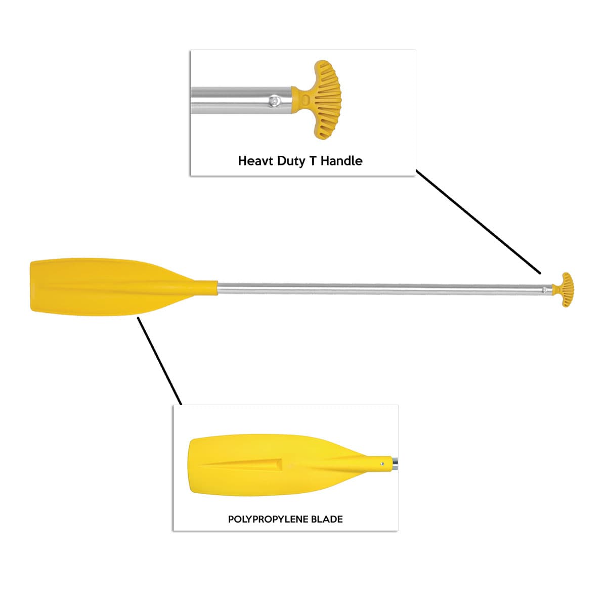 Oceansouth Heavy Duty Paddle with T Handle - Boatyard Malaysia