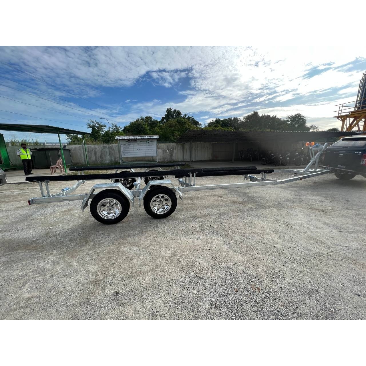 TMC Double Axle 9M Trailer - Boatyard Malaysia