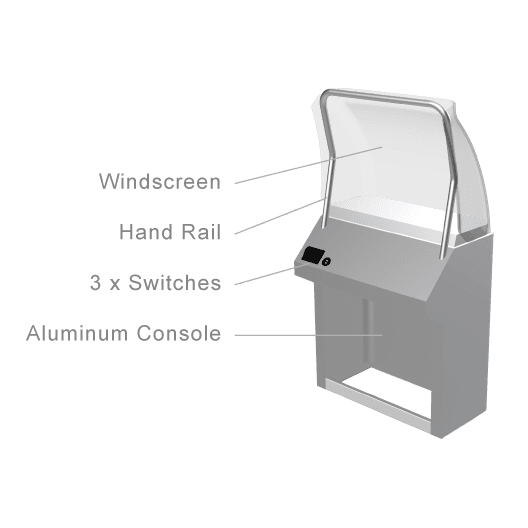 Kimple Aluminium Console - Boatyard Malaysia