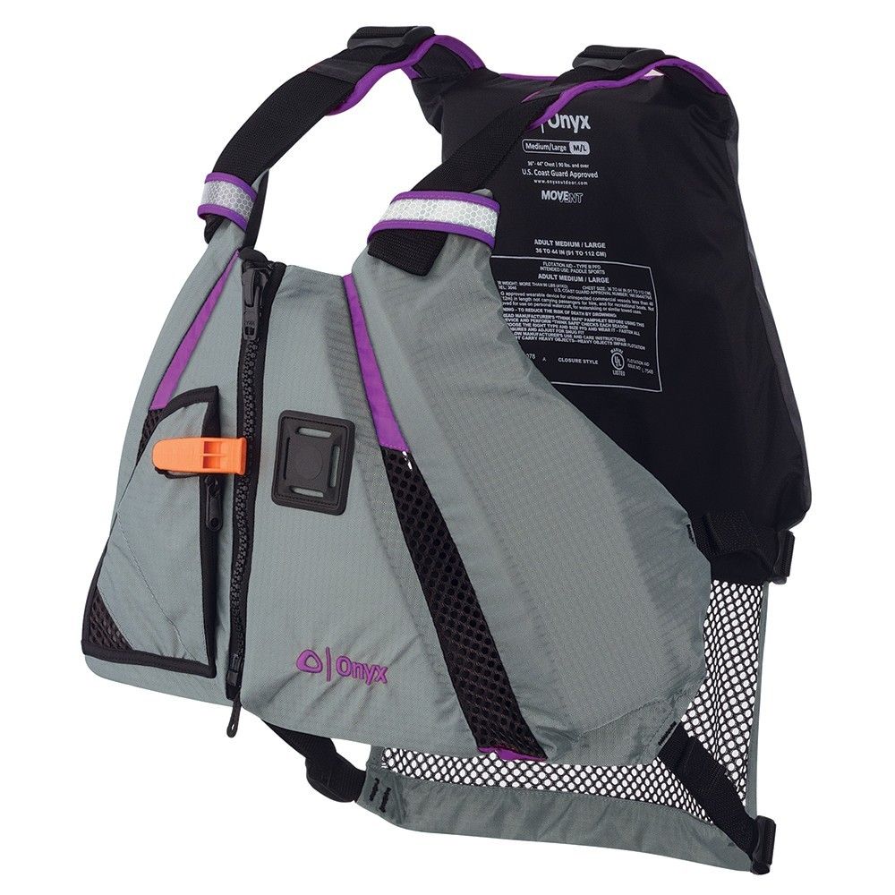 Onyx Movevent Dynamic Paddle Sports Life Vest M/L Purple boatyardmalaysia