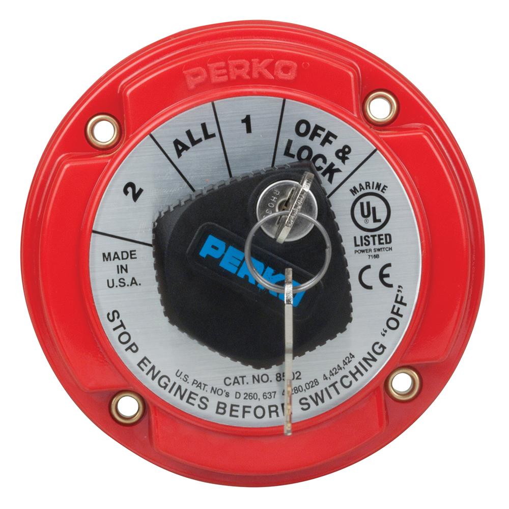 Perko Medium Duty Battery Selector Switch With Key Lock - Boatyard Malaysia
