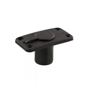 Scotty Flush Deck Mount Black Sealed W/ Rain Cap - Boatyard Malaysia