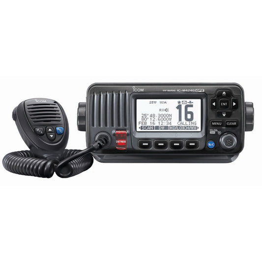 ICOM M424G VHF Radio Black With Int GPS