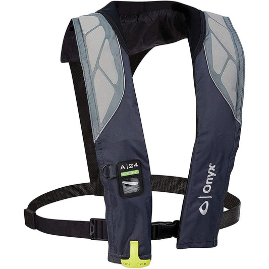 Onyx A-24 In-Sight Automatic Inflatable Life Jacket Grey