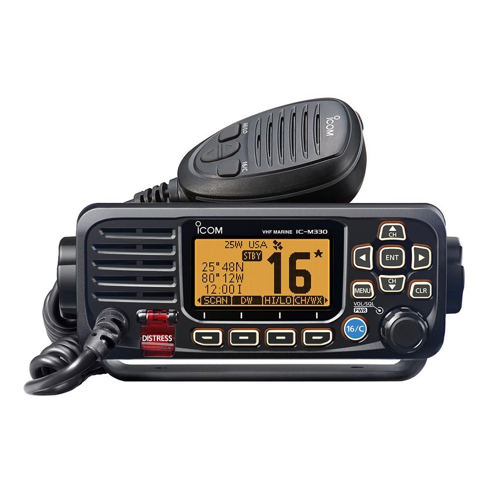 ICOM M330 Black W/GPS Compact VHF Radio