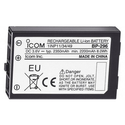 ICOM BP296 LI-ION Battery 3.6V 2350MAH For M37