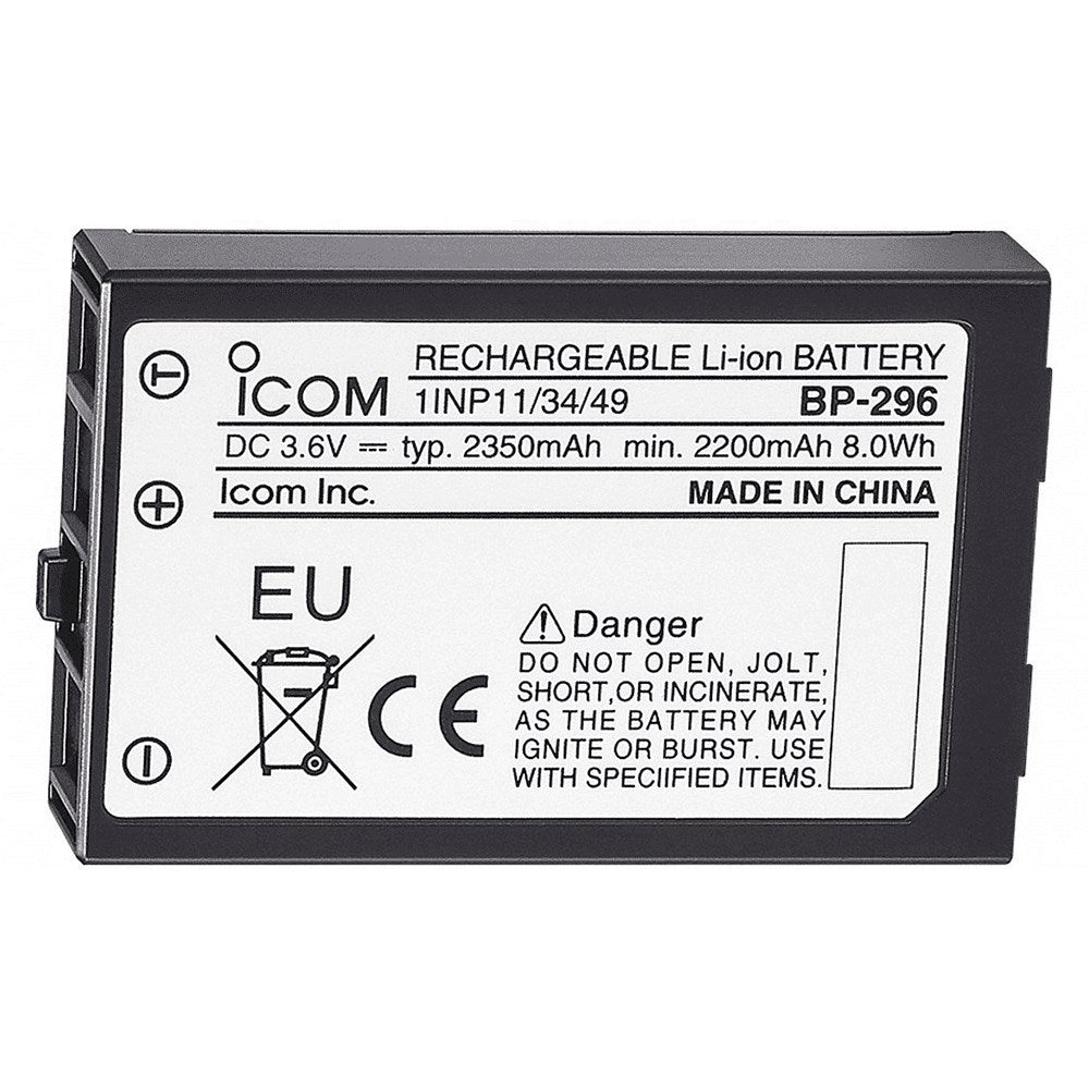 ICOM ICOM BP296 LI-ION Battery 3.6V 2350MAH For M37 - Boatyard Malaysia