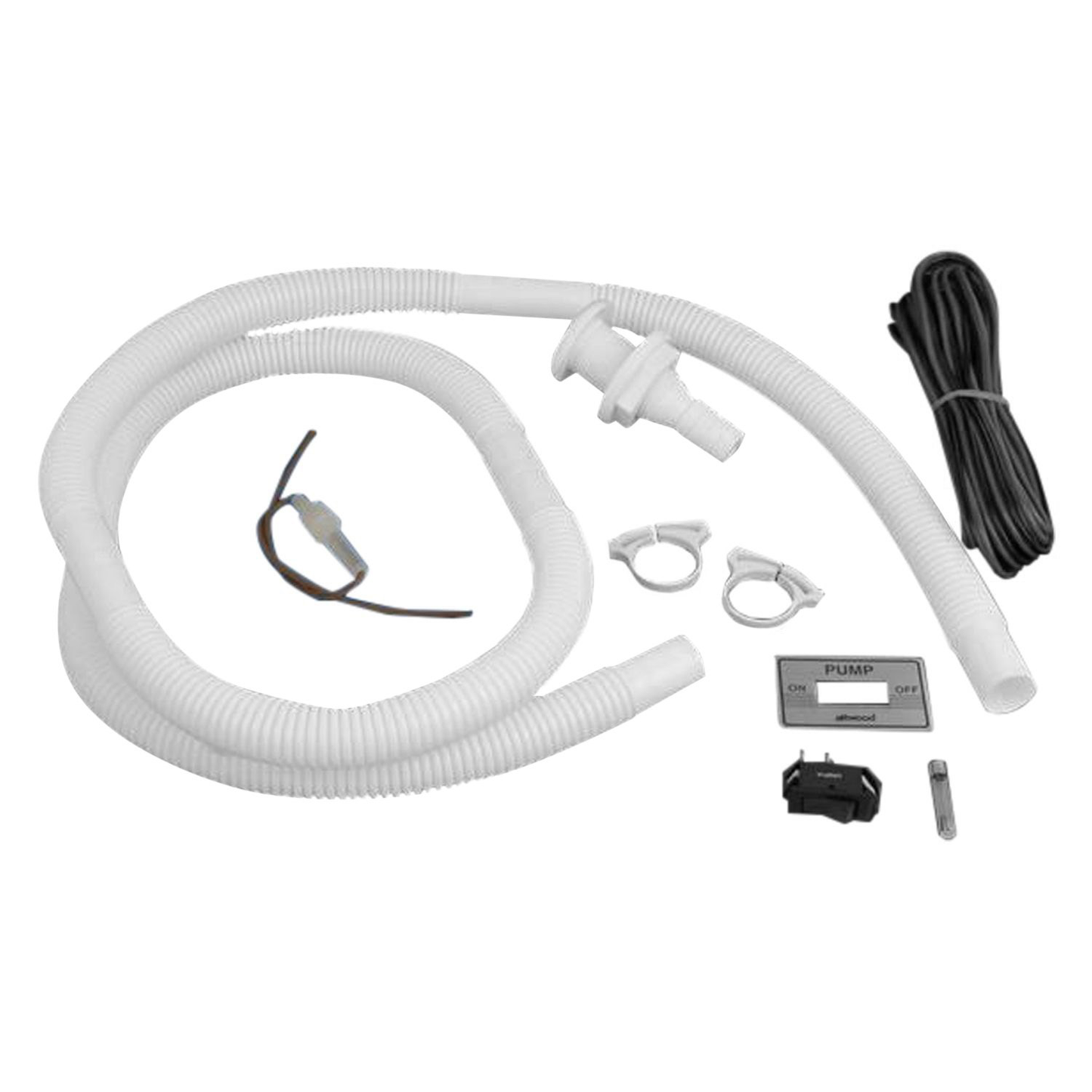 Attwood Bilge Pump Install Kit With Switch 3/4" Hose Clamps