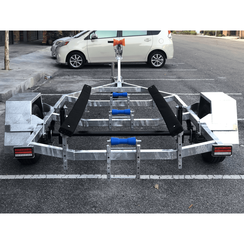 TMC Galvanized Trailer 12-15ft with Electric Magnetic Braking - Boatyard Malaysia