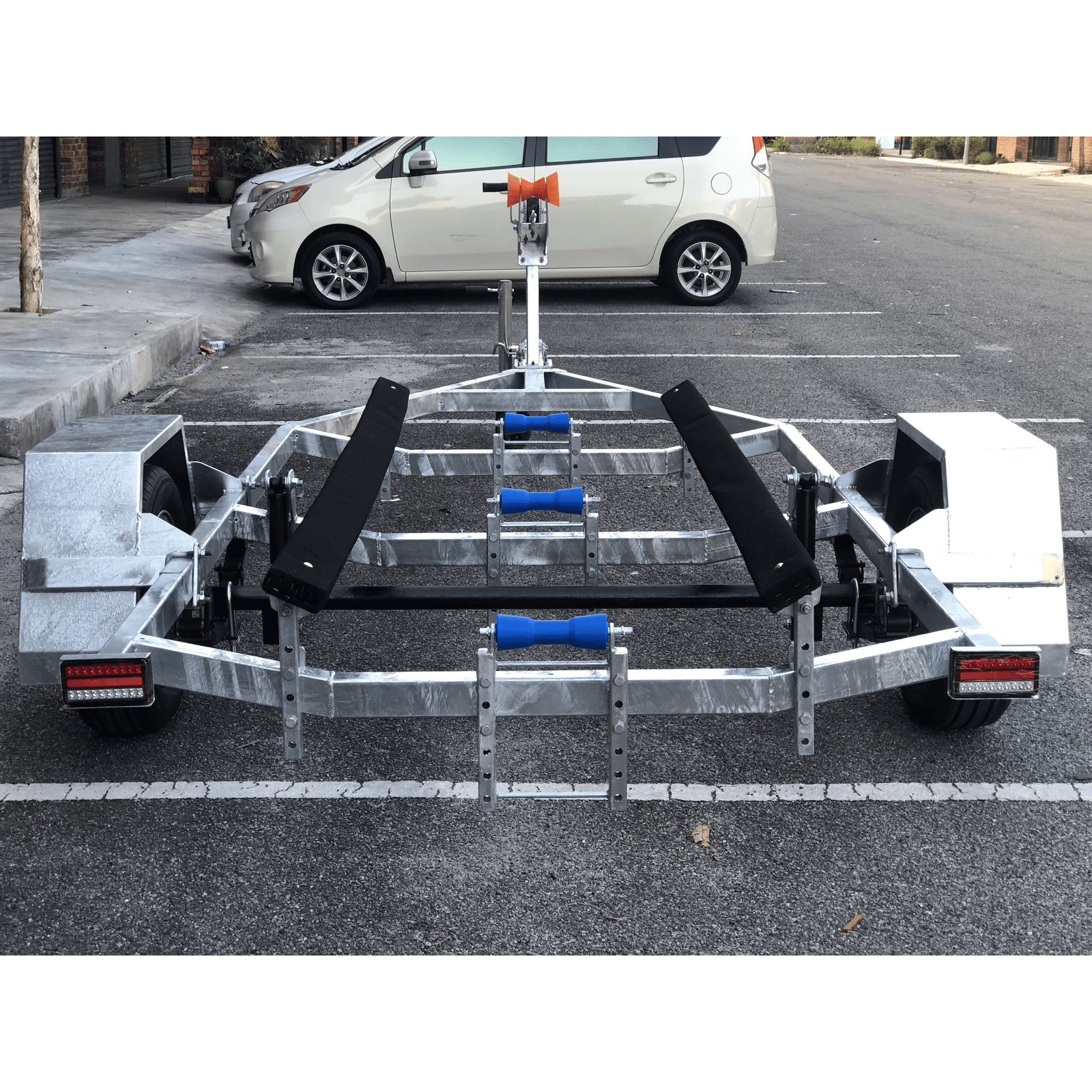 Galvanized Trailer 12-15ft with Electric Magnetic Braking boatyardmalaysia