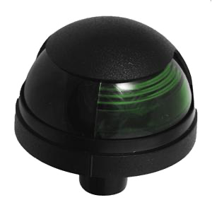 Attwood Pulsar Sidelight Green 12V With Black Housing One Mile