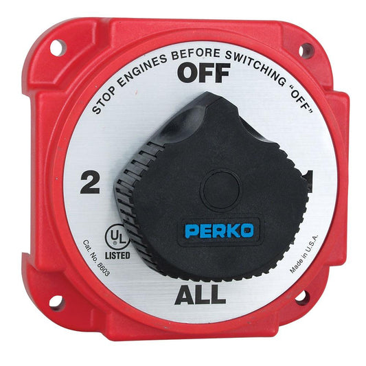 Perko Heavy Duty Battery Selector With Alternator Disc