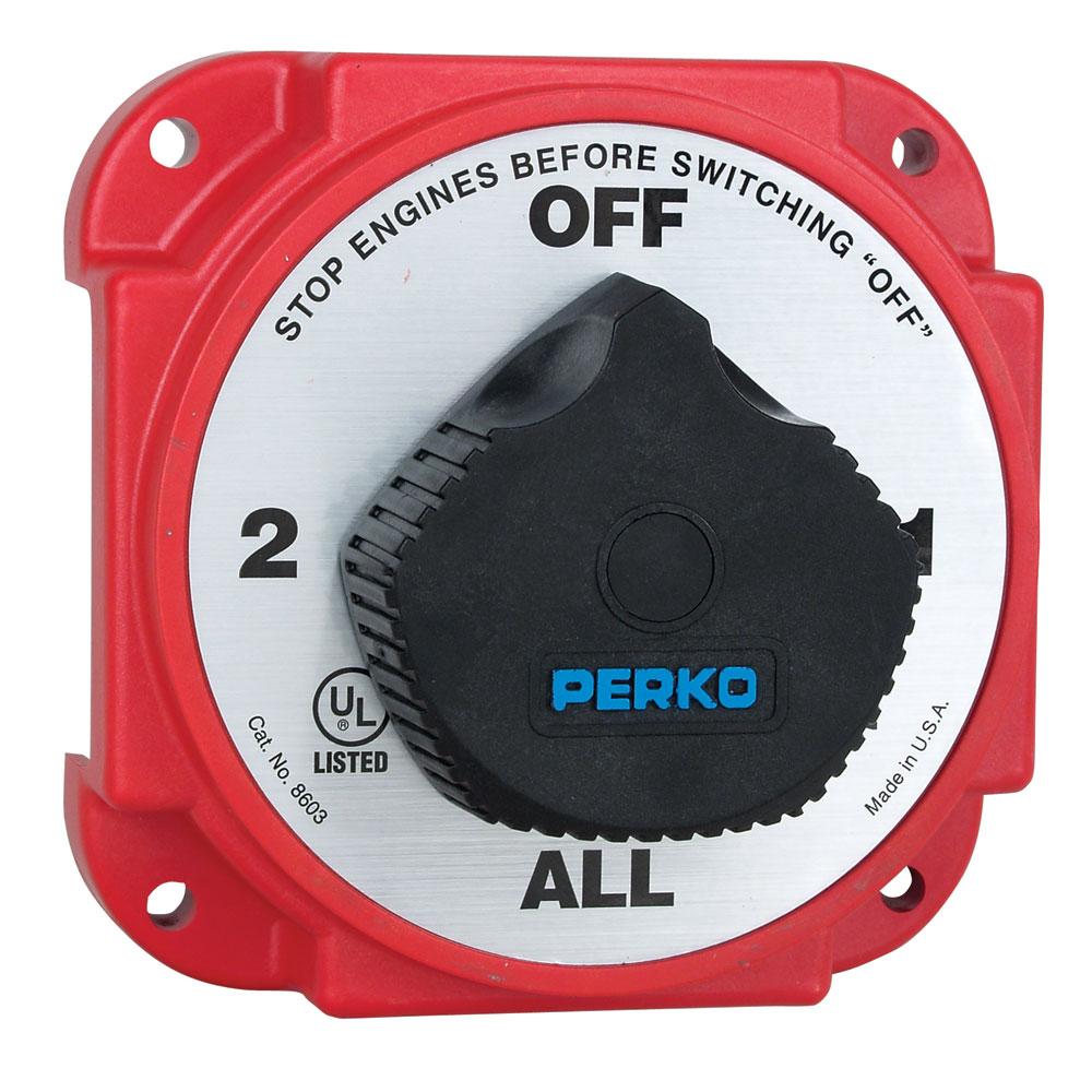 Perko Heavy Duty Battery Selector With Alternator Disc - Boatyard Malaysia