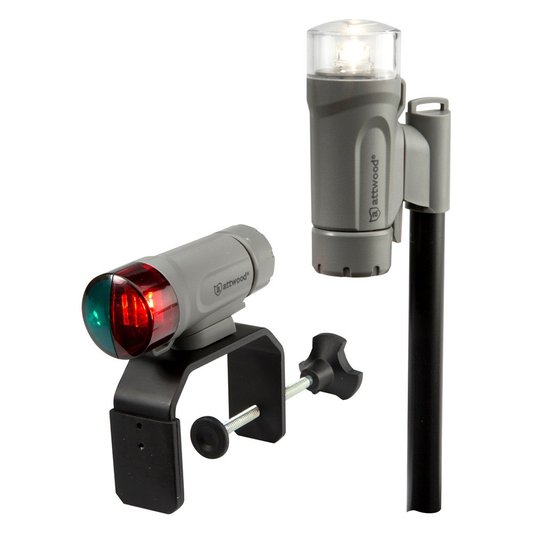 Clamp-On Portable LED Light Kit Marine Gray boatyardmalaysia