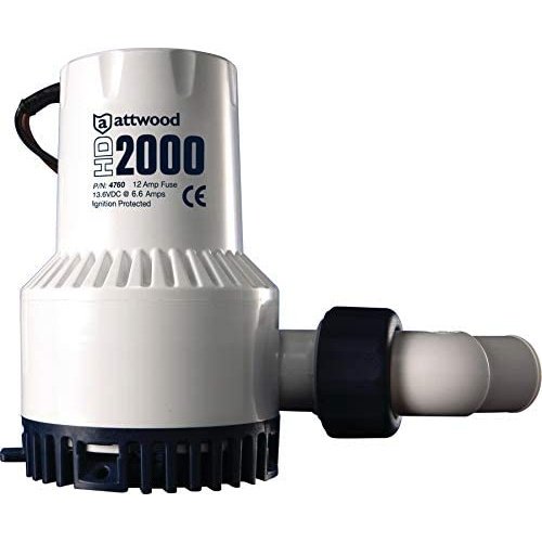 Attwood Heavy Duty HD2000 Bilge Pump 12V 2000 GPH - Boatyard Malaysia