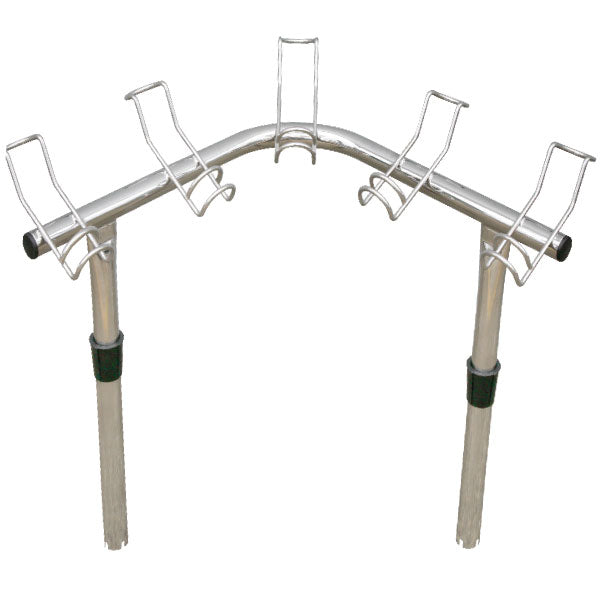 Oceansouth 5 Way Corner Rack Stainless Steel Rod Holder - Boatyard Malaysia