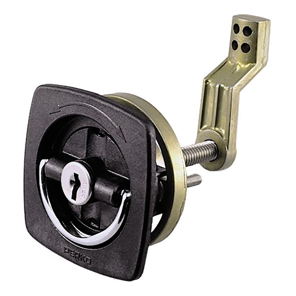 Perko Black Flush Lock 2.5" X 2.5" With Offset Cam Bar & - Boatyard Malaysia