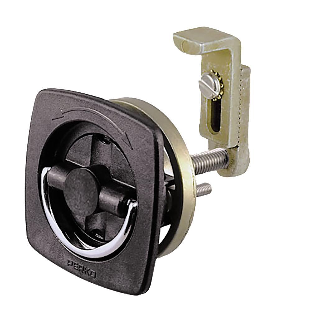 Perko Flush Latch Black 2-1/2" X 2-1/2" With Offset Adjustable