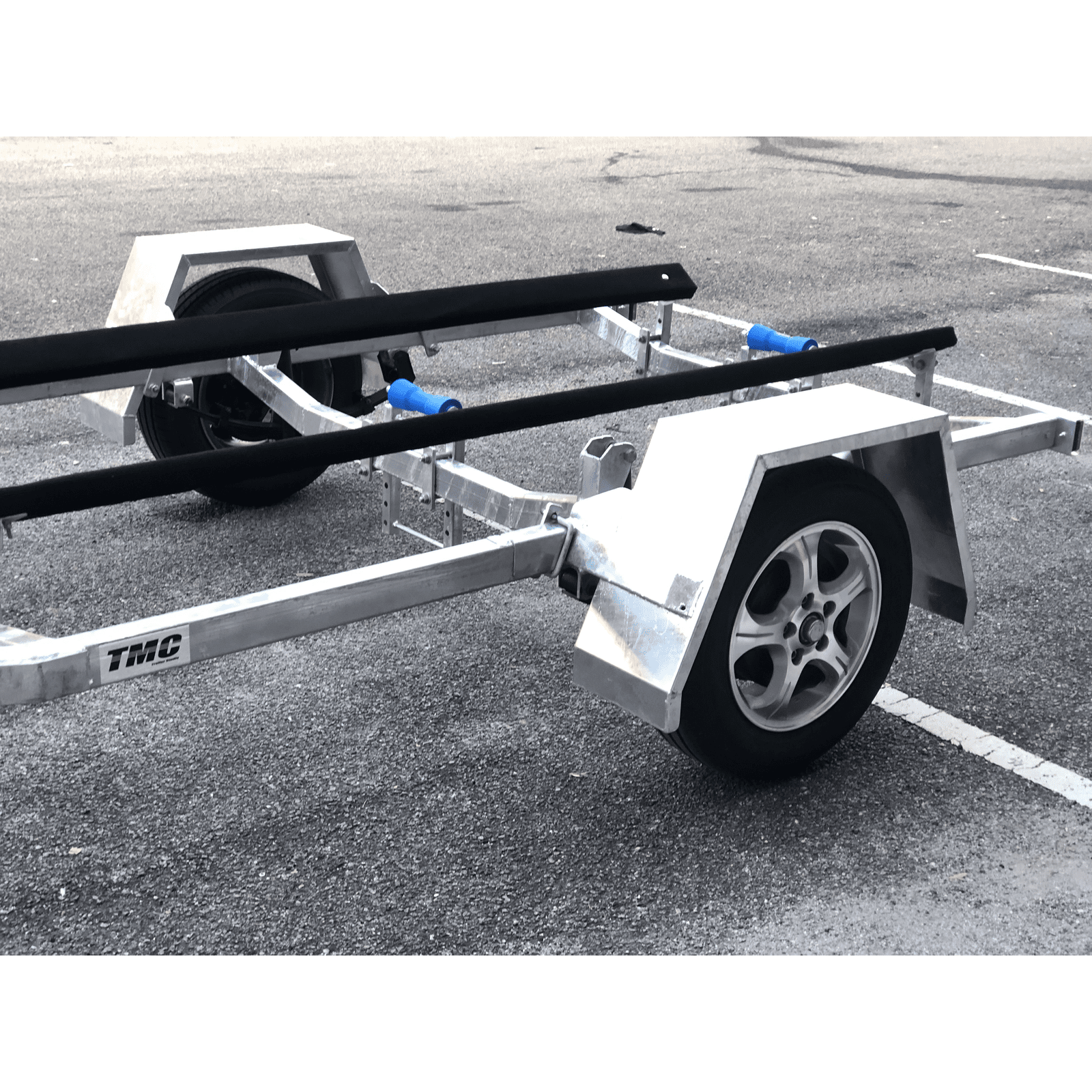 TMC Galvanized Trailer 12-15ft with Electric Magnetic Braking - Boatyard Malaysia