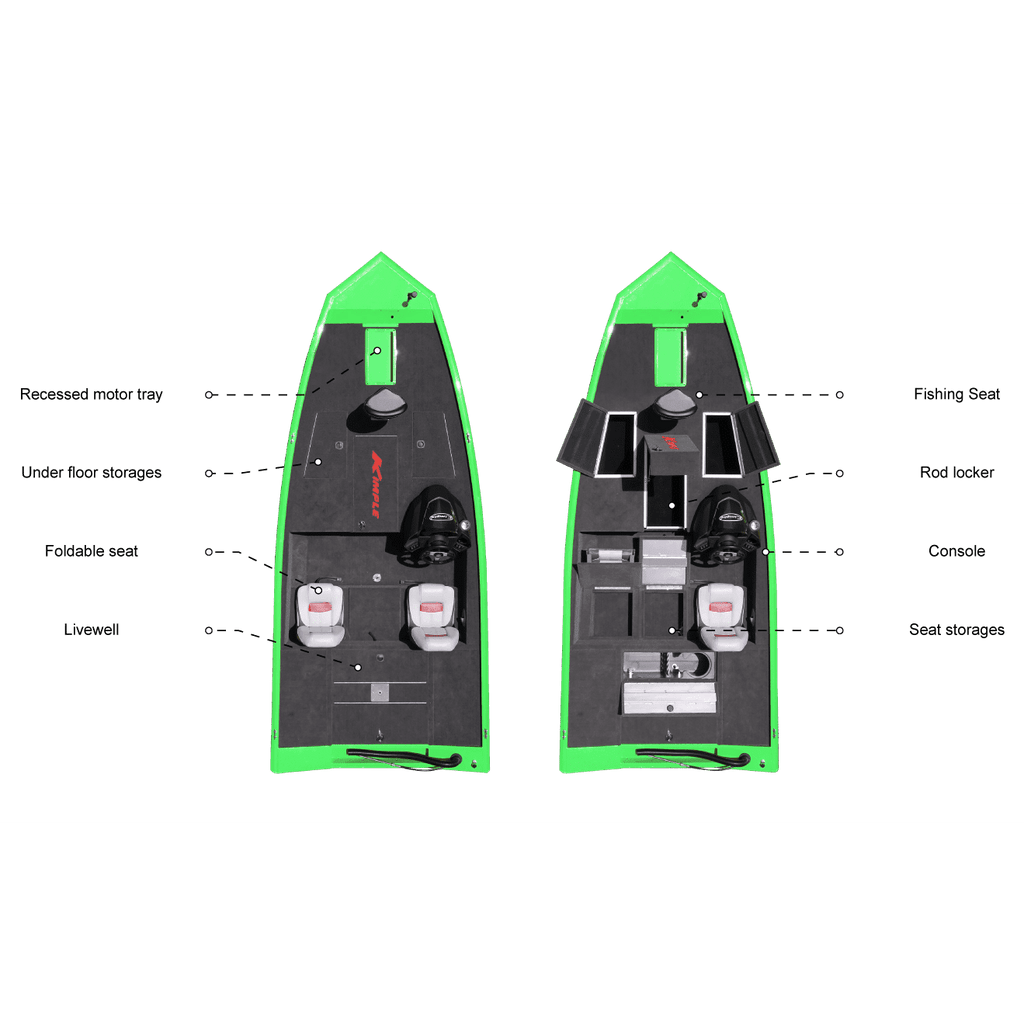 Kimple Bassboat S498 New Hull Year 2023 - Boatyard Malaysia