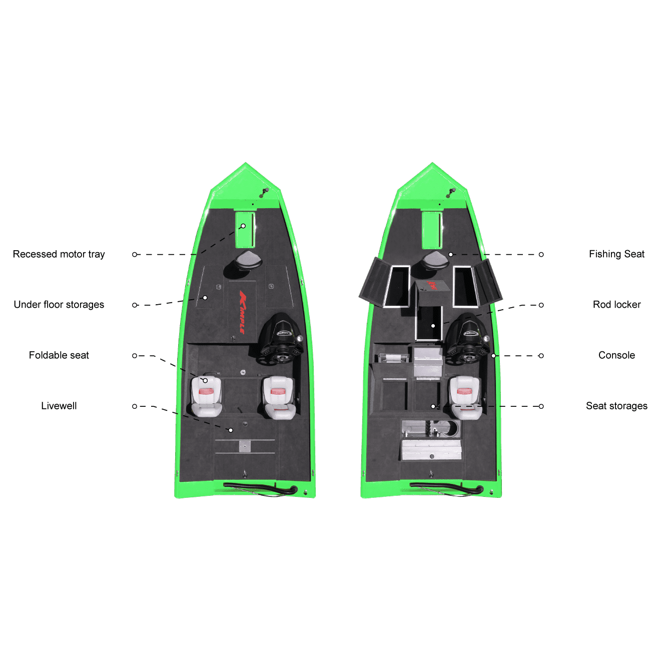 Kimple Bassboat S498 New Hull Year 2023 - Boatyard Malaysia