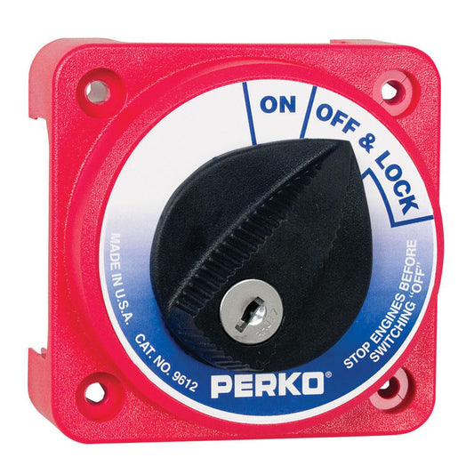 Perko Compact Medium Duty Battery Selector With Key Lock