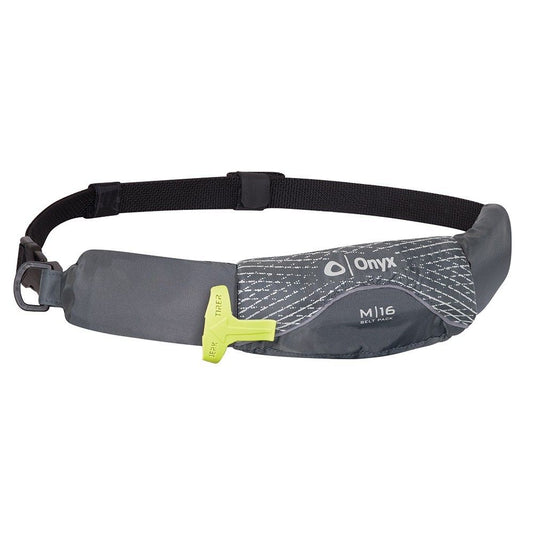 Onyx M-16 Manual Inflatable Belt Pack Grey