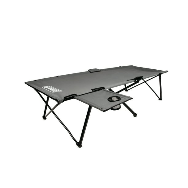 Pack-Away Camping Cot with Side Table