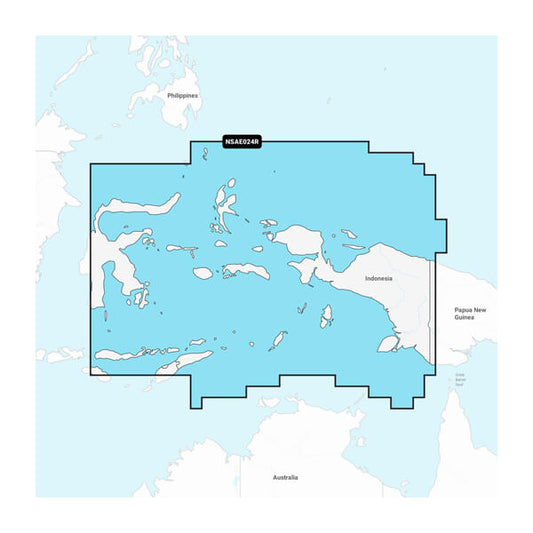 Garmin Navionics Vision+ NVAE024R - Central West Papua & East Sulawesi - Marine Chart