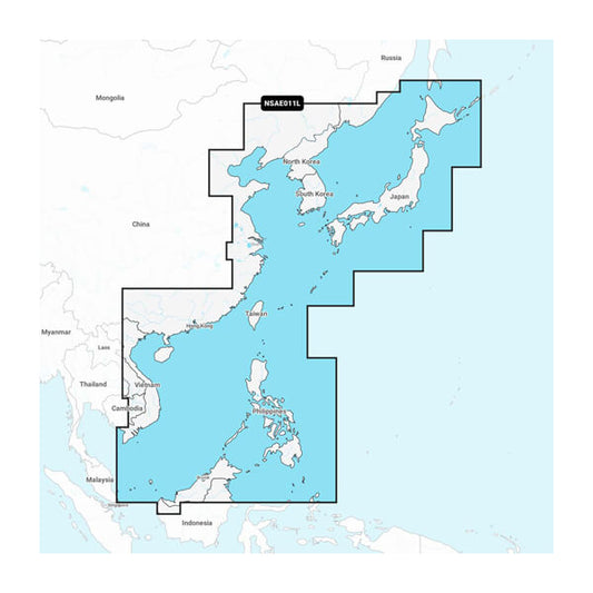 Garmin Navionics+ NSAE011L - China Sea & Japan - Marine Chart