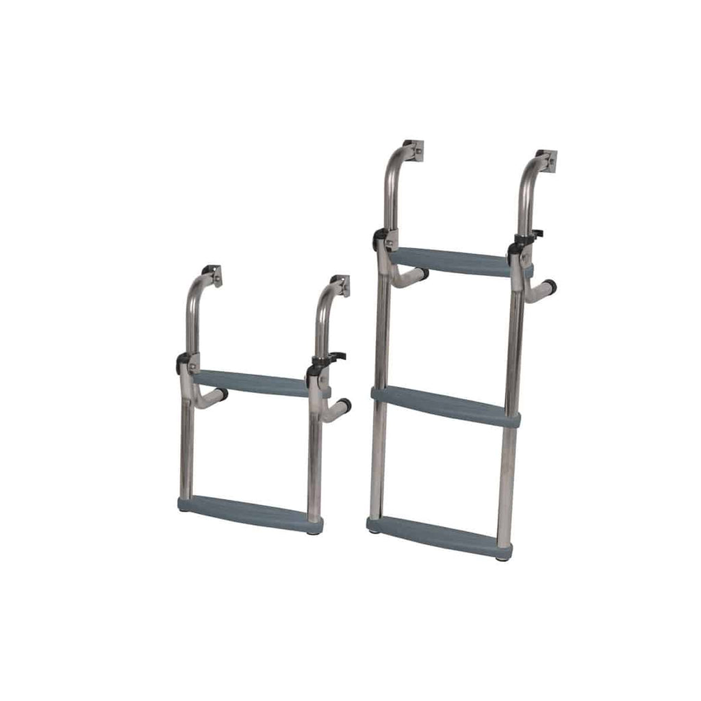 Oceansouth Short Base Ladder Stainless Steel folding - Boatyard Malaysia