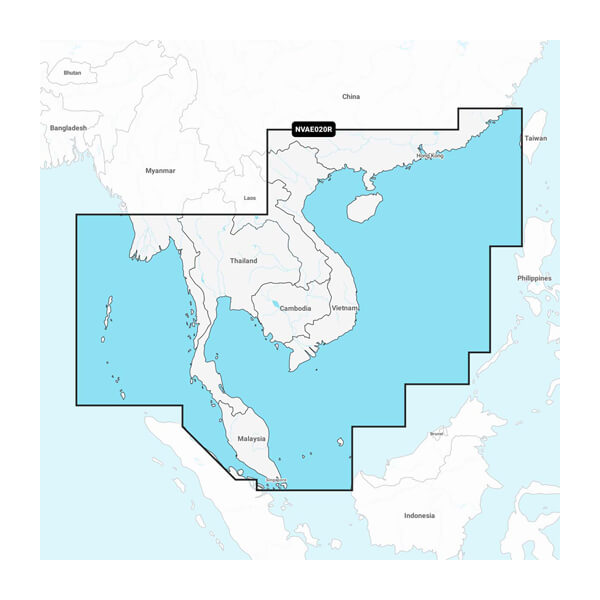 Garmin Navionics+ NSAE020R - South China & Andaman Seas - Marine Chart